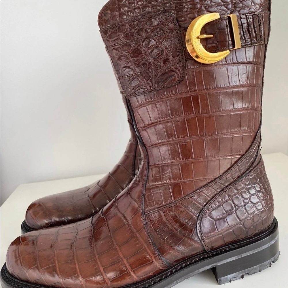 CAPORICCI 573 alligator boots - Picture 8 of 12